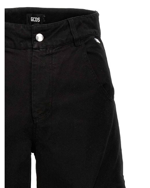 Gcds Black Ultracargo Jeans for men