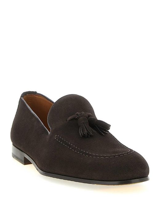 Doucal's Black Adler Loafers for men