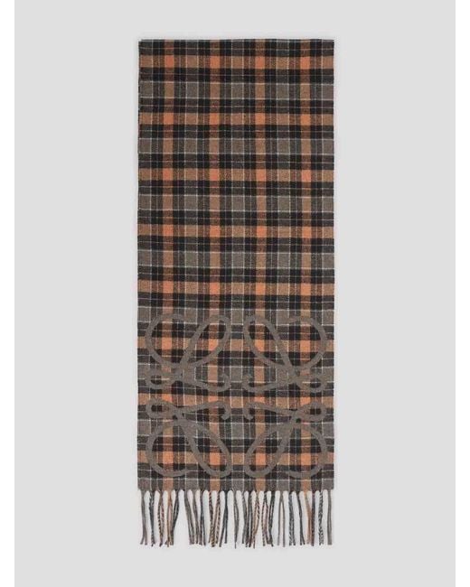 Loewe Brown 28X180 Anagram Scarf