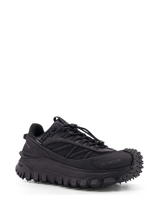 Moncler Black Trailgrip Gtx Mesh And Leather Sneakers for men
