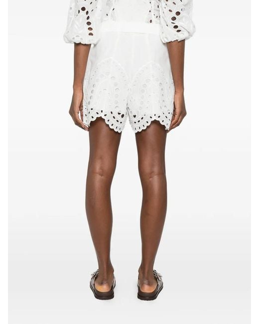 Charo Ruiz White 'Dune' Shorts