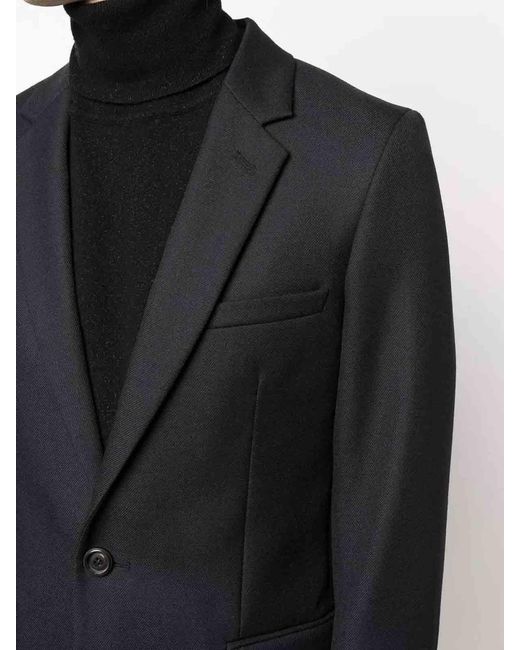AMI Black Two Buttons Blazer