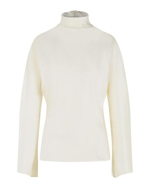 Rohe White Acetate Blend Blouse