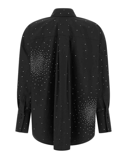 GIUSEPPE DI MORABITO Black Rhinestone Shirt