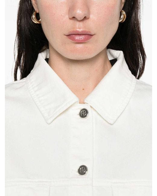 Anine Bing White Outerwear