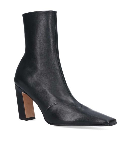 Khaite Black Nevada High Ankle Boots