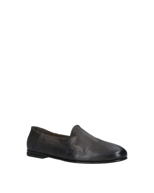 Premiata Gray Leather Moccasins for men