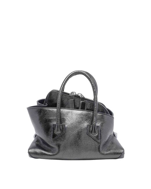 The Attico Gray Mini La Passeggiata Handbag