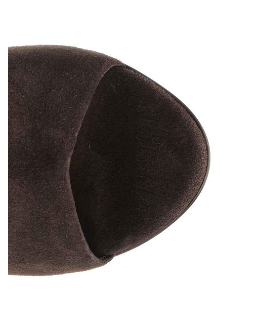 Paris Texas Brown Mules