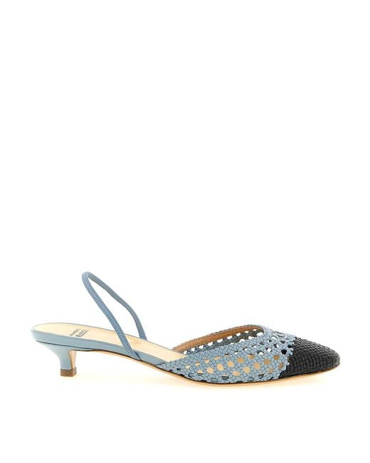 Francesco Russo White R1P1021 Slingback