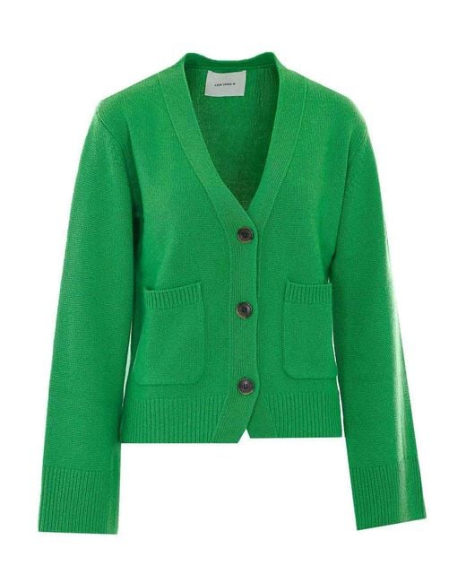 Lisa Yang Green Danni Cardigan