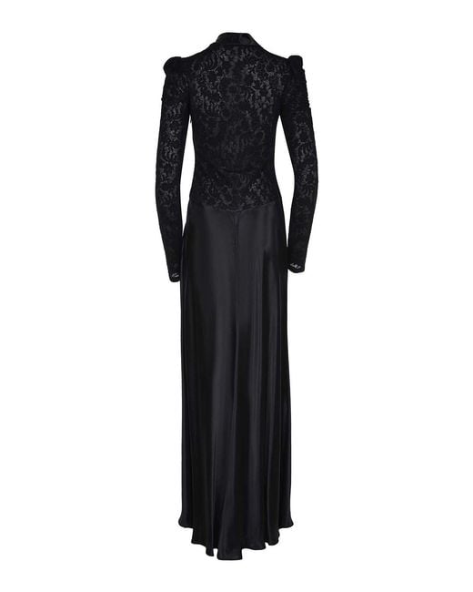 Alberta Ferretti Black Dress Made Of Viscose