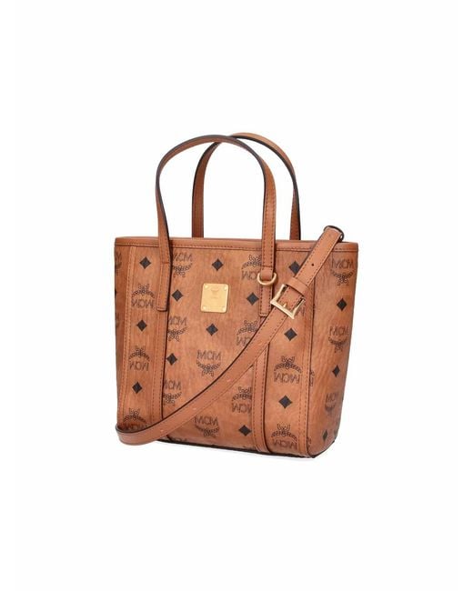 MCM Brown Mini Toni Tote Bag