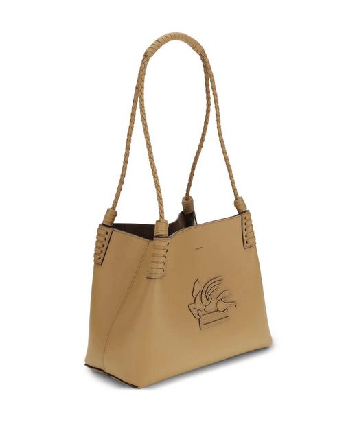 Etro Natural Libra Small Ocher Bag