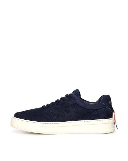 Barracuda Blue Phoenix Suede Sneaker for men