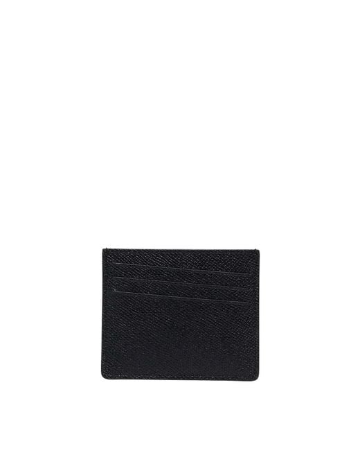 Maison Margiela Black Leather Card Holder for men