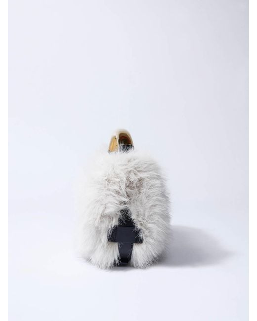 Moschino Metallic Handle Me Mini Furry