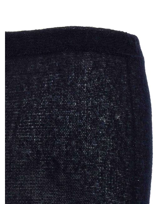 Magda Butrym Black Pf25 Knitwear 16 Skirt Skirt