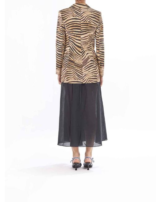 Just Cavalli Multicolor Giacca Completo Cady Animalier
