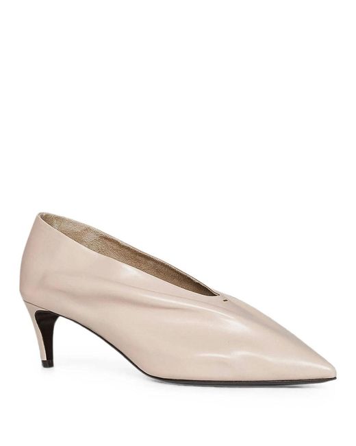 Khaite Natural Miriam 50 Pointed-Toe Pumps
