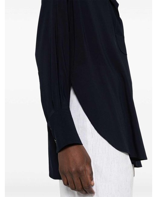 Alberto Biani Blue Georgette Blouse