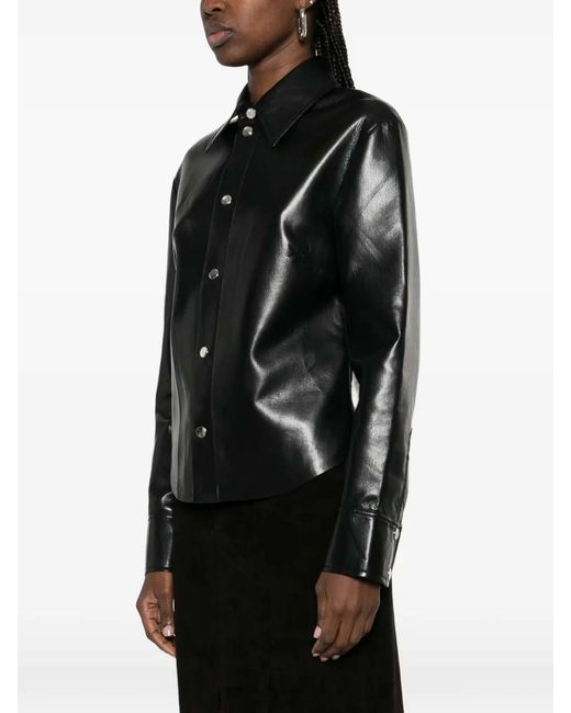 Nanushka Black Izna Blouses