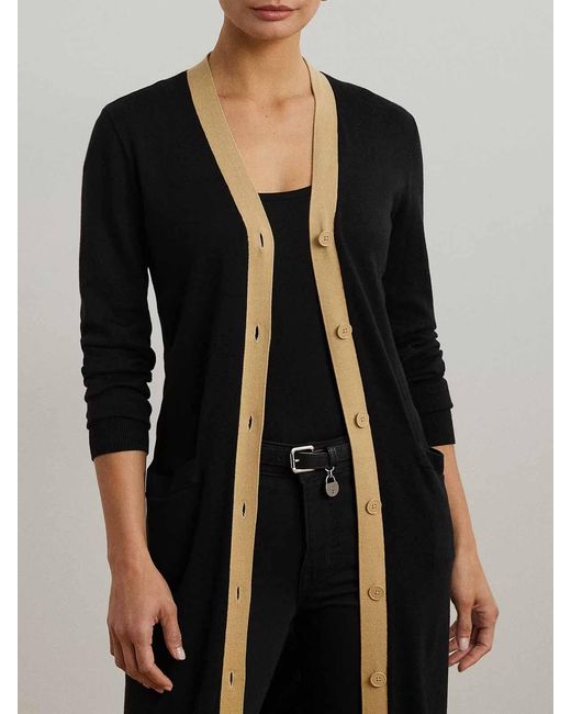 Ralph Lauren Black Hejaji-Long Sleeve-Cardigan