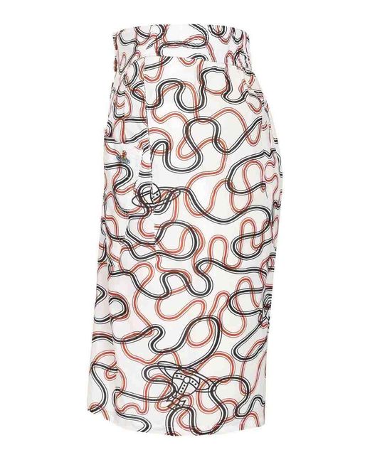 Vivienne Westwood White Romario Bermuda Shorts for men