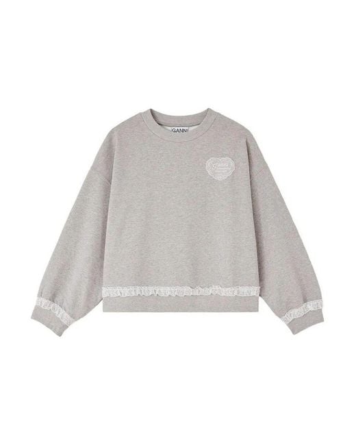 Ganni Gray Isoli Sweater