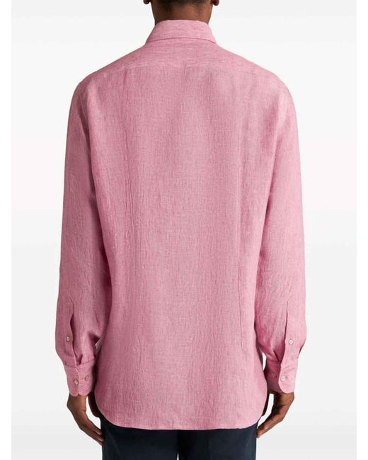 Etro Pink Shirt With Print for men