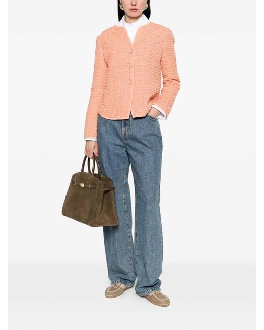 Emporio Armani Pink Wool Blend Jacket