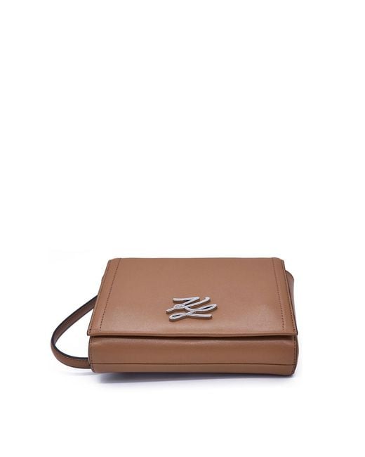 Karl Lagerfeld Brown K/Autograph Small Crossbody