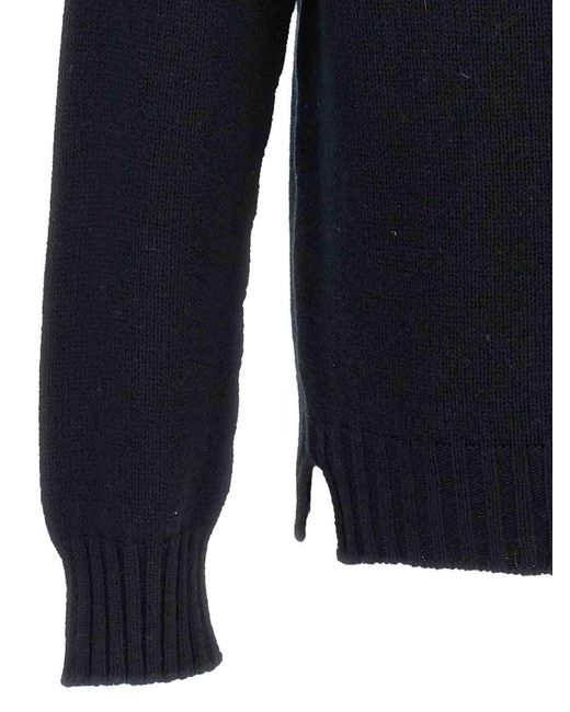 Ma'ry'ya Blue Crew-Neck Sweater for men