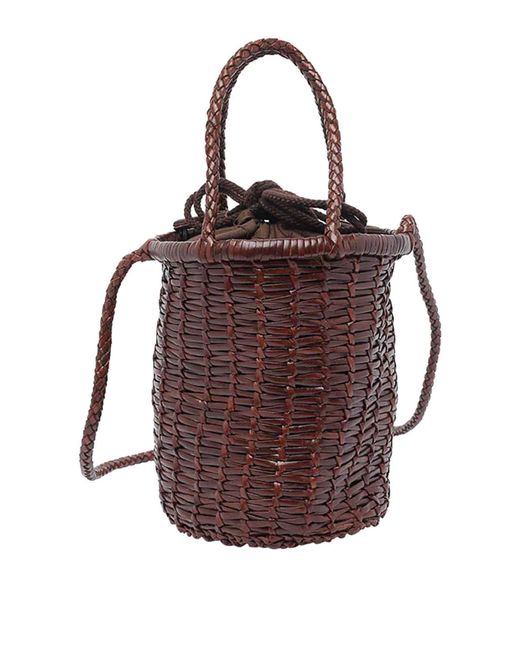 Dragon Diffusion Women's Brown Mini Lina Bucket Bag
