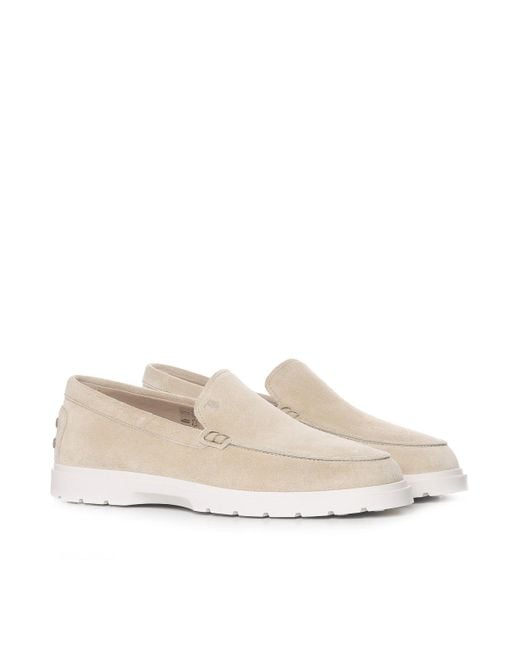 Tod's White Flat Shoes for men