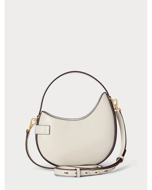 Ralph Lauren Metallic Crs-Crossbody-Small-Natural Smth Leathr