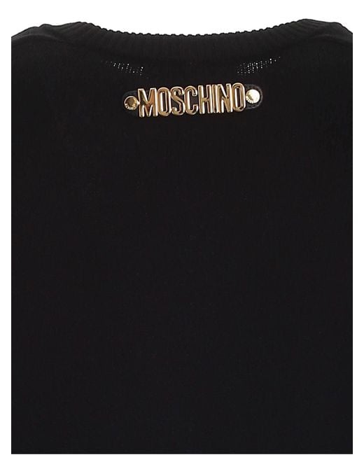 Moschino Black Lightweight Sweater for men