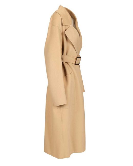 Sportmax Natural Pure Wool Dressing Gown Coat