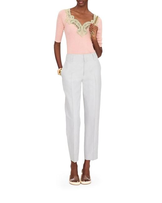 Chloé Pink Fitted Sweater