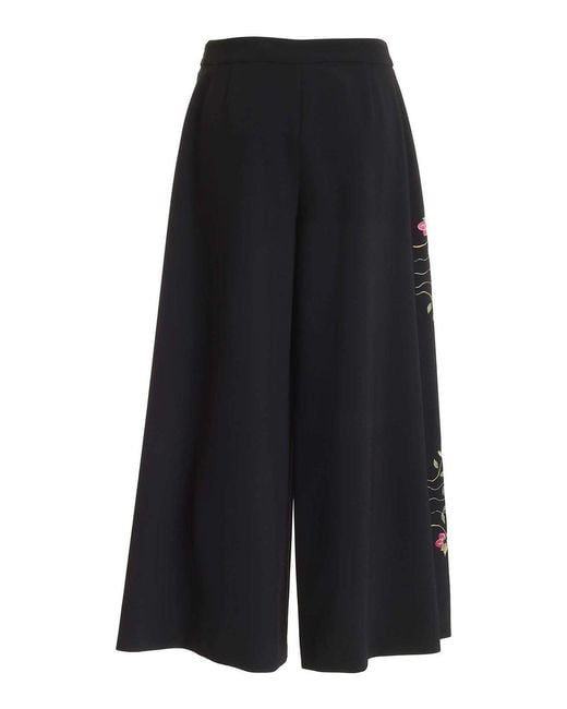 Vivetta Blue Flower Print Pants