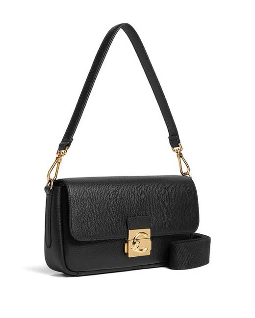 Coccinelle Black Handbag Grained Leather Noir