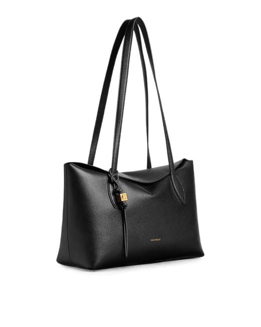 Coccinelle Black Handbag Grained Leather Noir