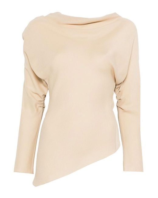 Cortana Natural Isolde Silk Top