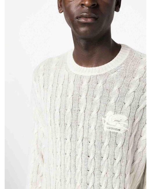 Etro White Sweater for men