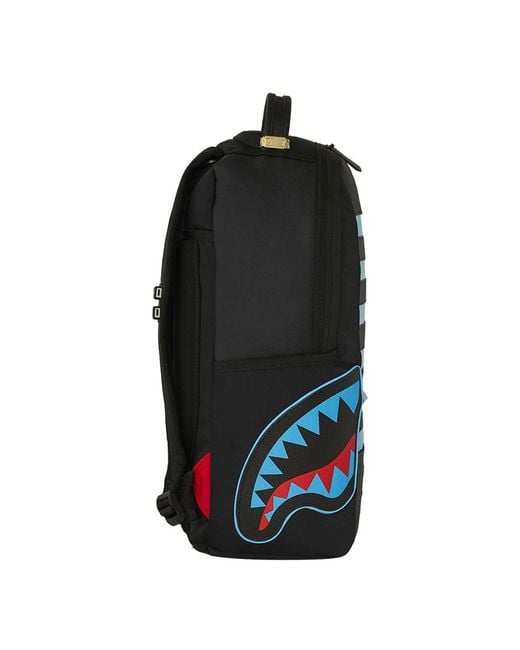 Sprayground Blue Led Stripe Sharks Dlx Backpack for men