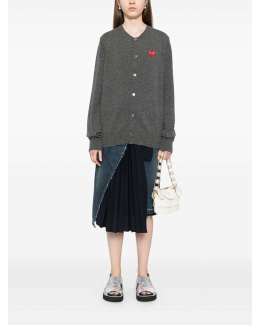 Comme des Garçons Gray Wool Cardigan for men