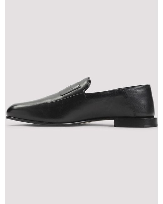 Givenchy Gray Lamb Leather Loafers for men