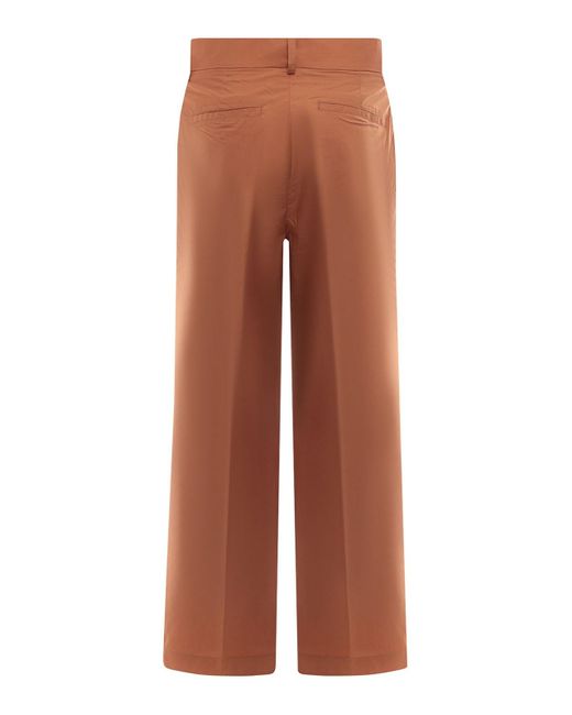 Nanushka Brown Cotton Crop Trouser for men