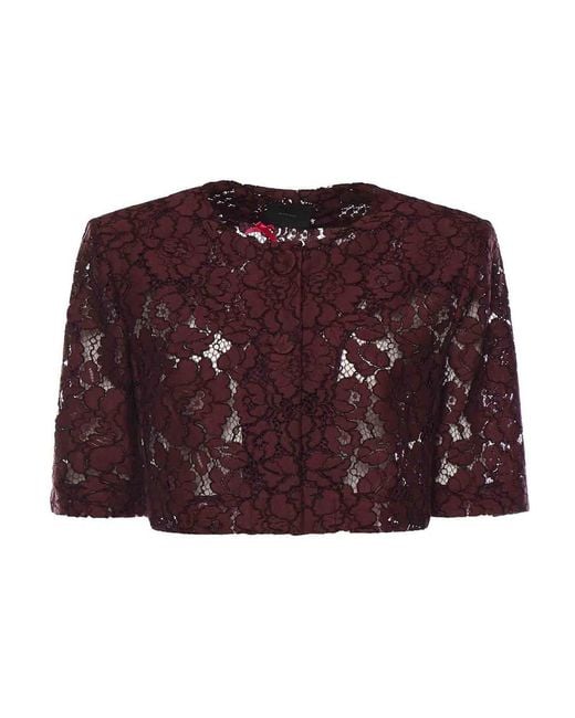 Pinko Purple Lace Spencer Jacket
