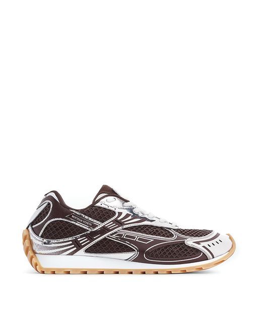 Bottega Veneta White Fondant And Technical Fabric And Mesh Orbit Sneakers for men